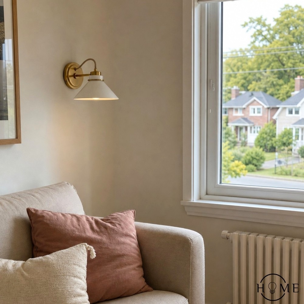 Aurenza Sconce – Landelijke wandlamp met metalen accenten voor gezellige ruimtes HL1648