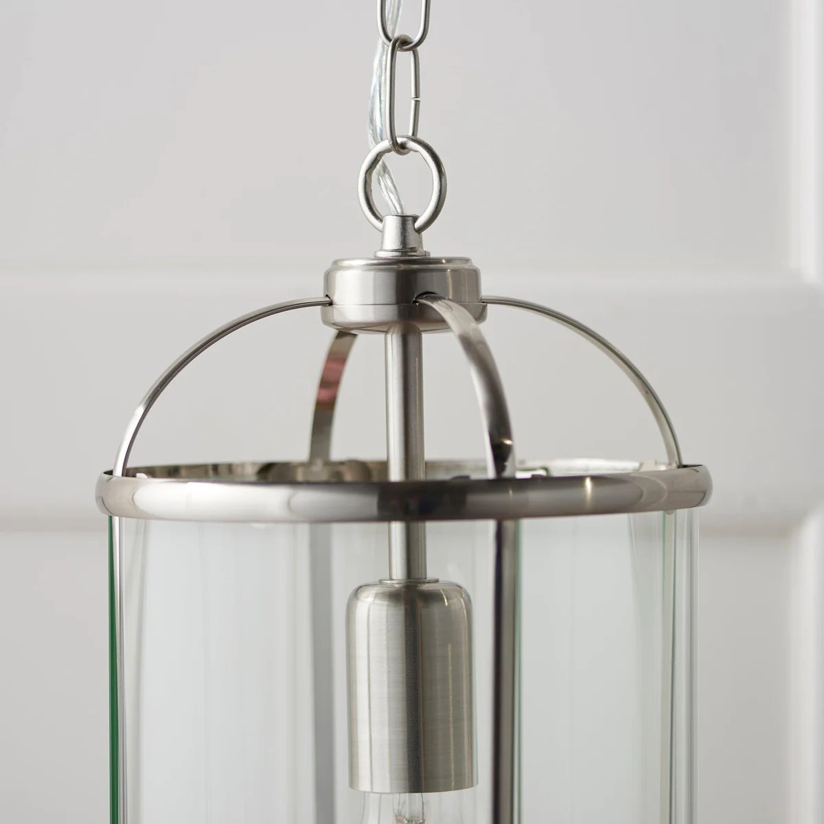 Luxvana klokvormige glazen hanglamp - Industriële metalen lantaarnvormige armatuur voor de keuken HL2060
