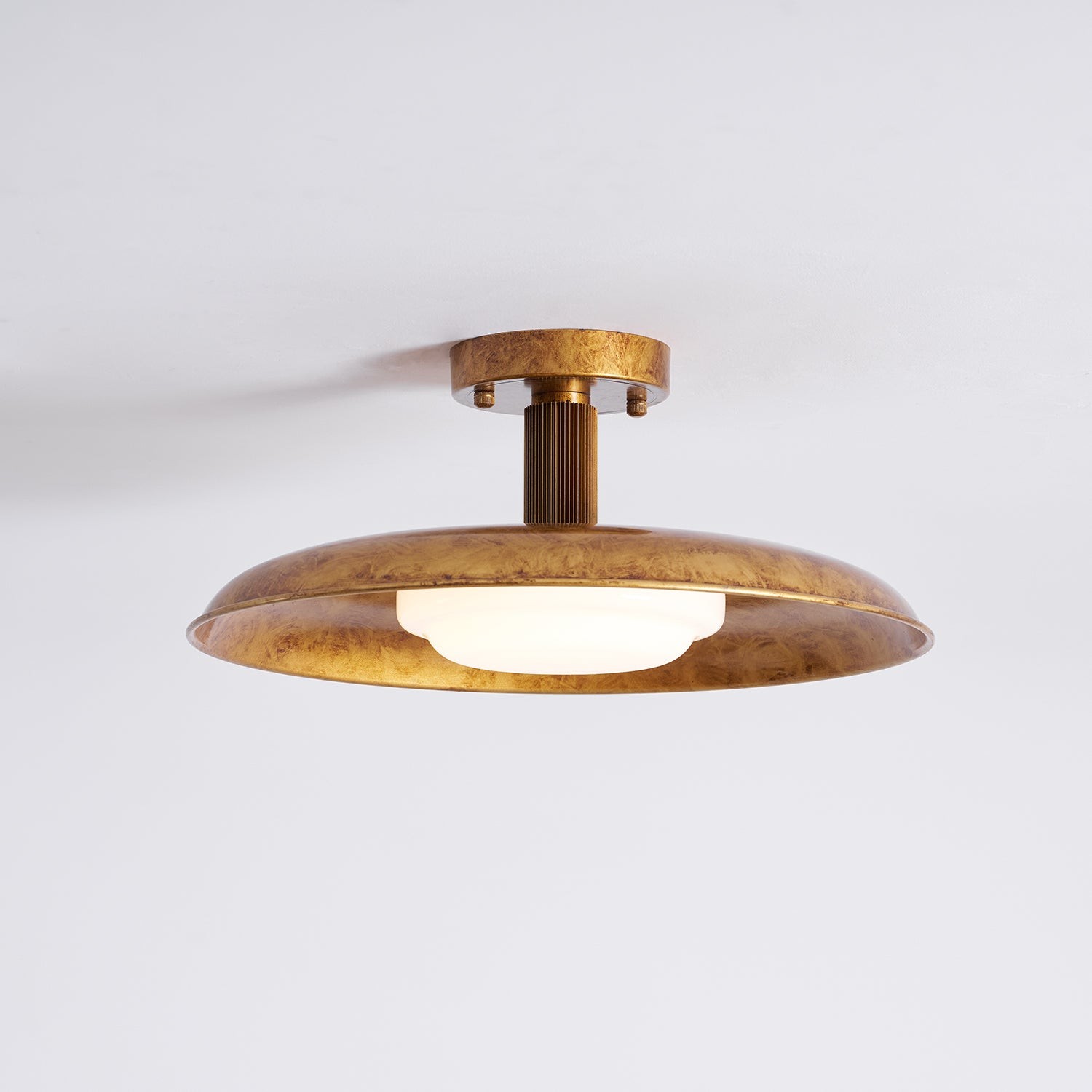 Plafondlamp met plat paneel in potdekselstijl HL3250