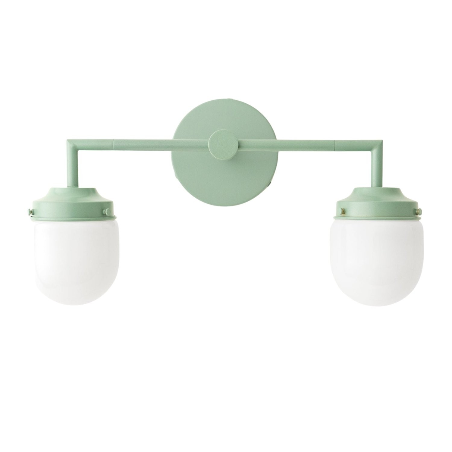 Opaalglas dubbele wastafellamp - Vintage stijl badkamer dubbele wandverlichting HL1665