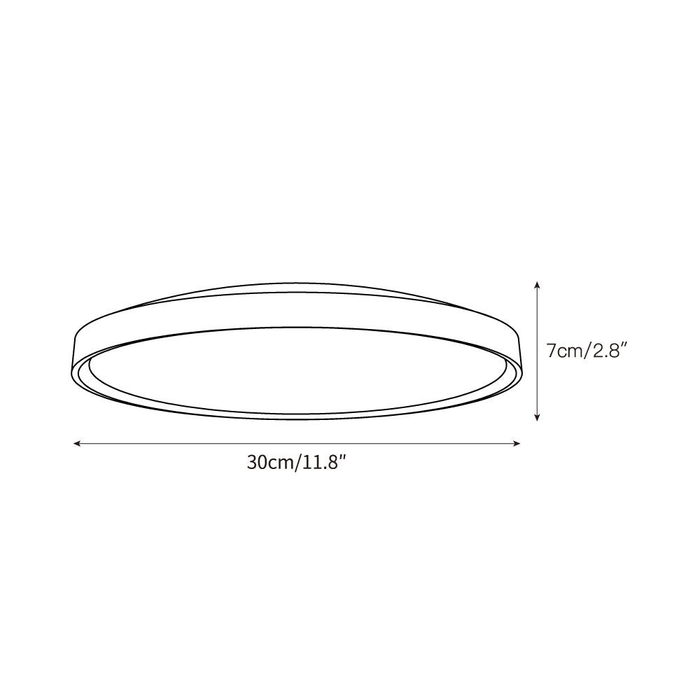 Ultradunne ronde plafondlamp van travertijn HL3243