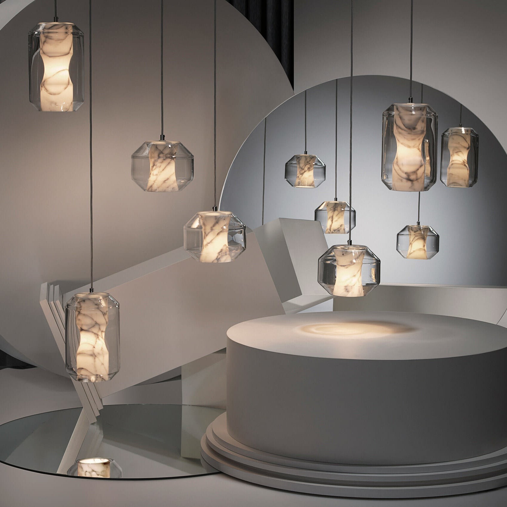 Hanglamp van albastglas HL2997