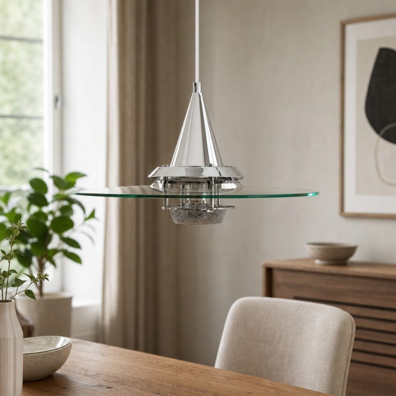 Moxellan Vintage Hanglamp - Moderne UFO-hanglamp voor eetkamer, studio en bar HL3609