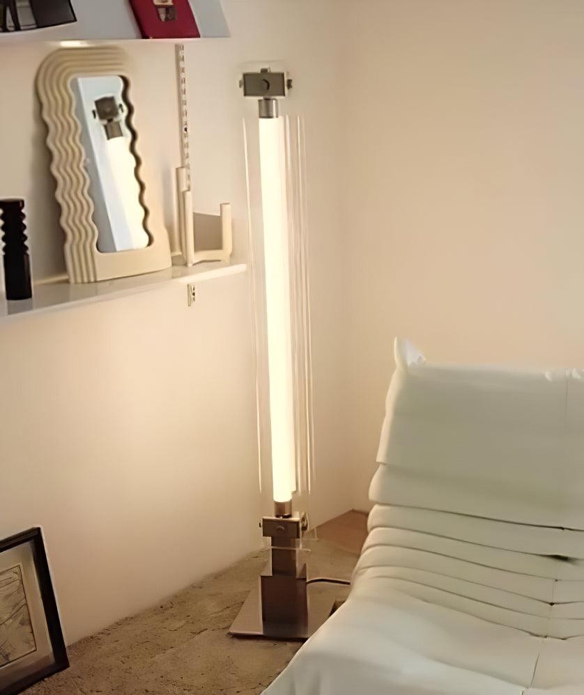 Minimalistische glazen vloerlamp in industriële stijl HL968
