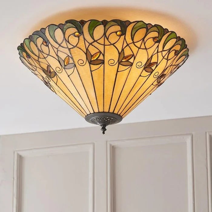 TF Jamelia Lamp - Decoratief glaskunstwerk - Plafondlamp in tijdloze stijl voor de hal HL2242