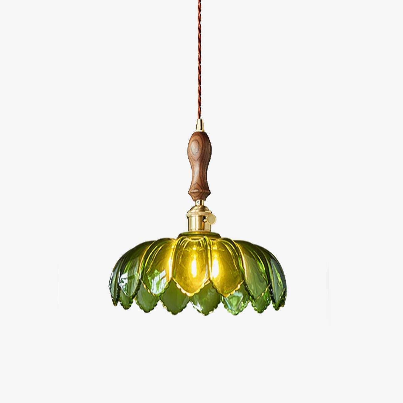 Retro Petal Groene Hanglamp HL600