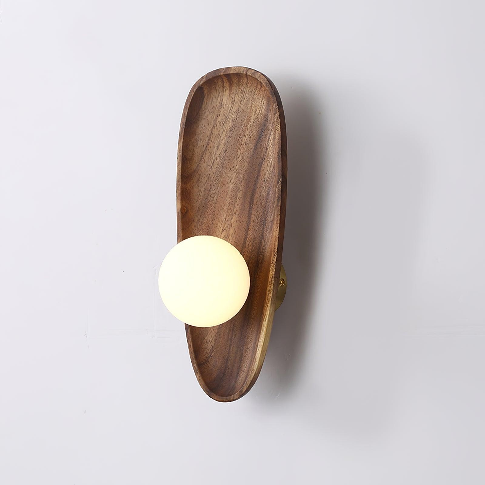 Moderne Minimalistische Curve Houten Wandlamp HL303