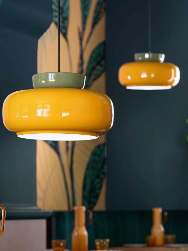 Fiesta Kleurrijke Kom Hanglamp - Moderne Keramische Hanglamp voor Slaapkamer HL1639