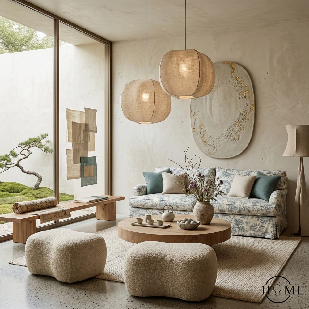 Diora Sculptural Lantern Hanglamp - Moderne Hanglamp met Zijdetextuur voor Woonkamers HL1991
