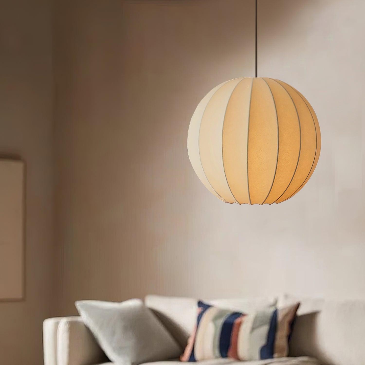 Creatieve Japanse minimalistische zijden hanglamp voor restaurant HL564