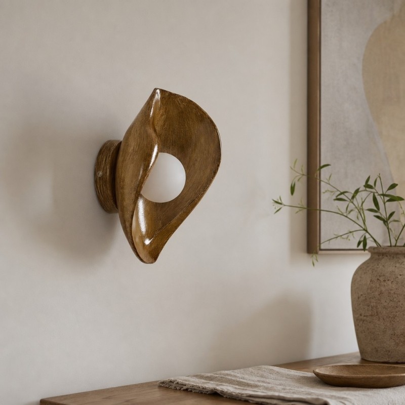Goviena Moderne Wandlamp in Cocoonvorm - Minimalistische Decoratieve Wandlamp voor Slaapkamer en Hal HL3584