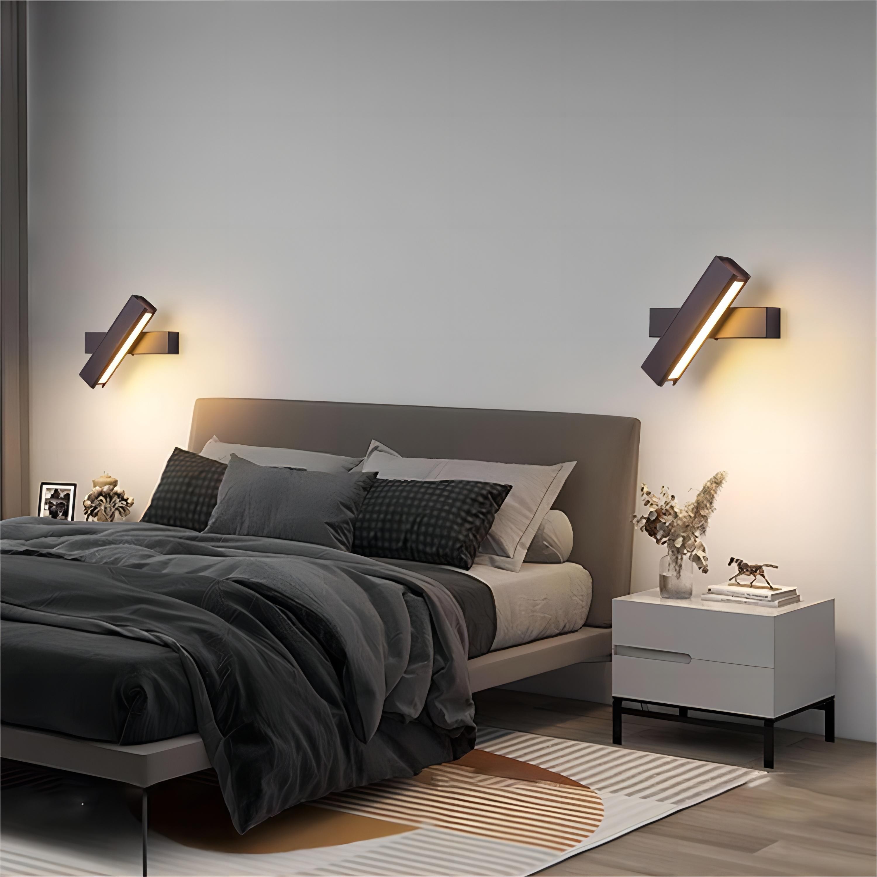 Minimalistische draaibare aluminium wandlamp voor slaapkamer HL114