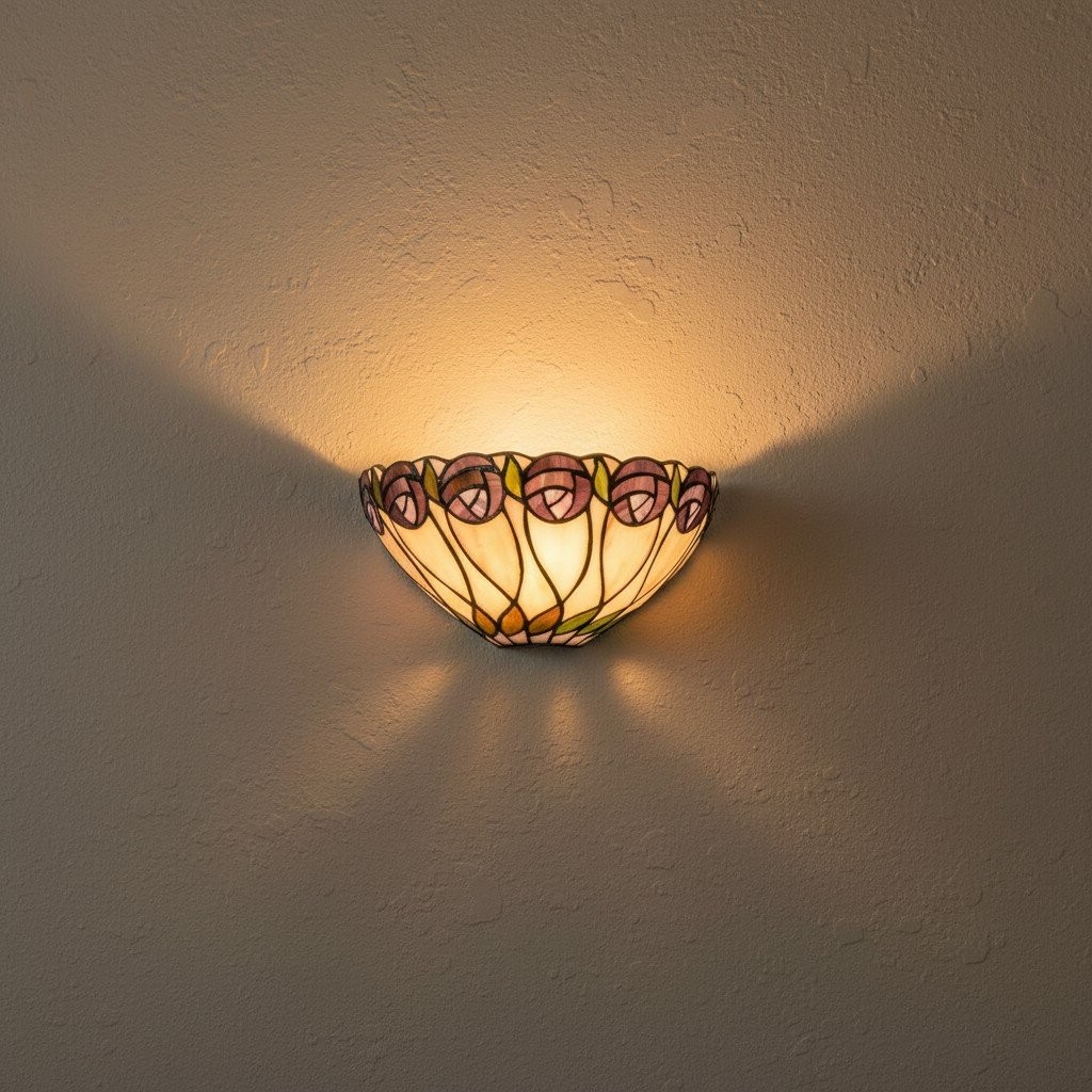 TF Hutchinson Tiffany wandlamp – stijlvolle art-deco lamp, perfect voor de hal HL2179