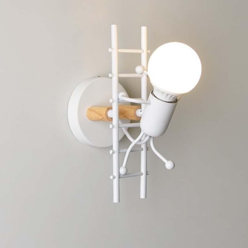 Modern Art Creative Iron Humanoid decoratieve wandlamp HL23