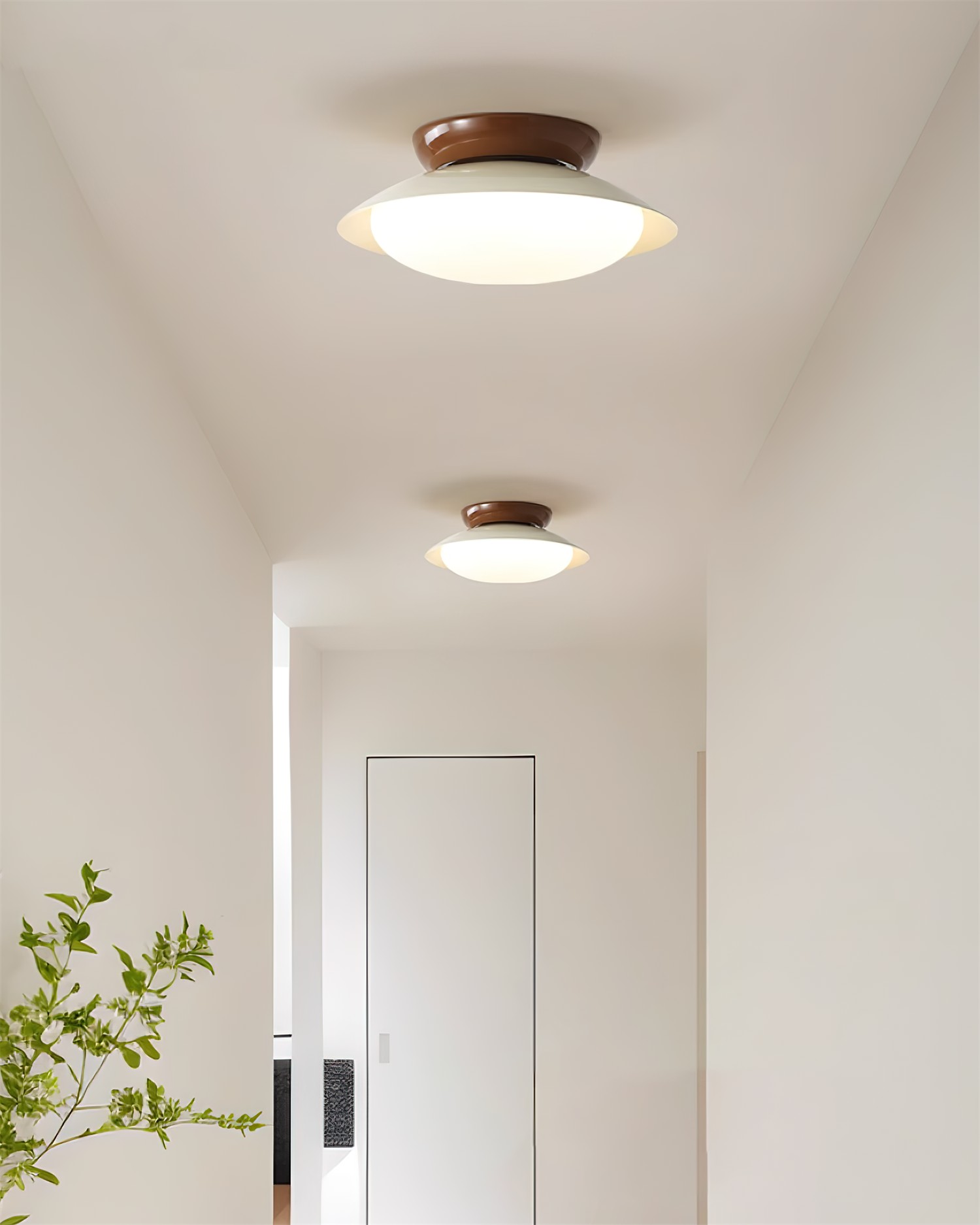 Crèmekleurige moderne plafondlamp HL632