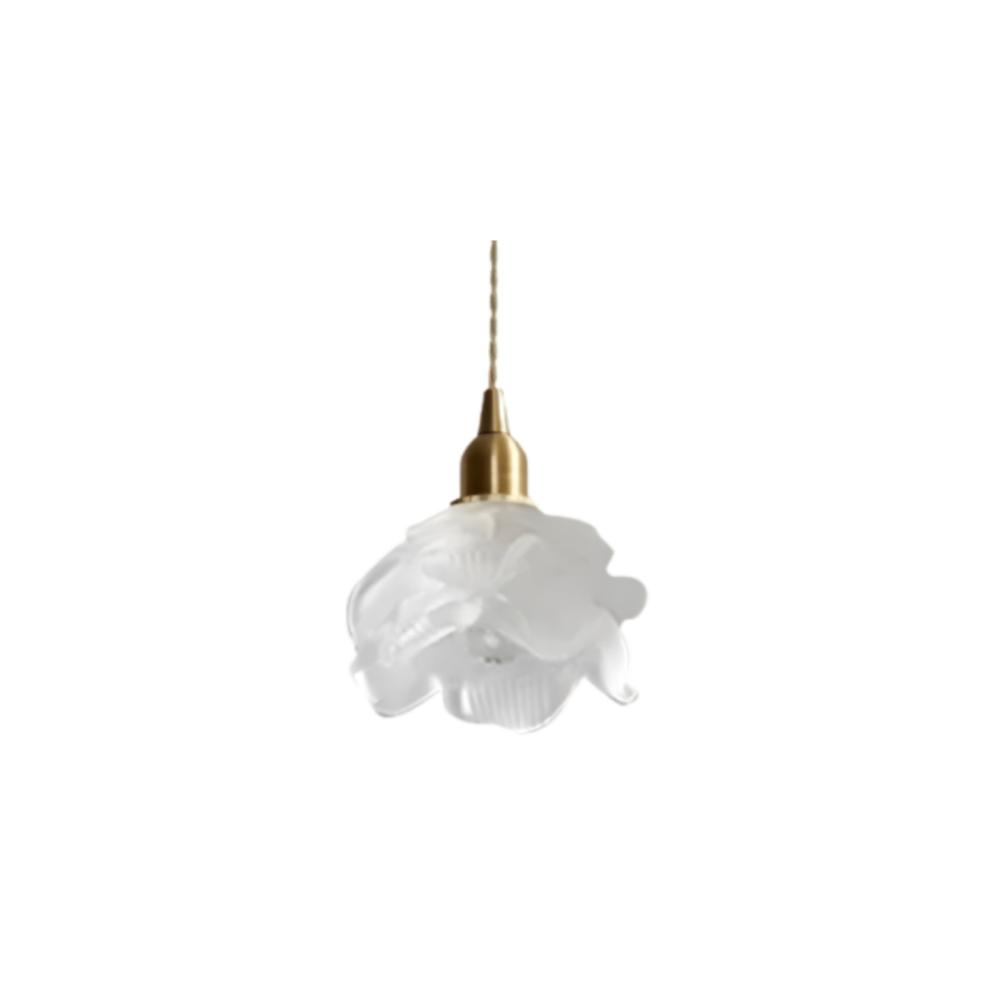 Vintage rozen glazen hanglamp HL1237