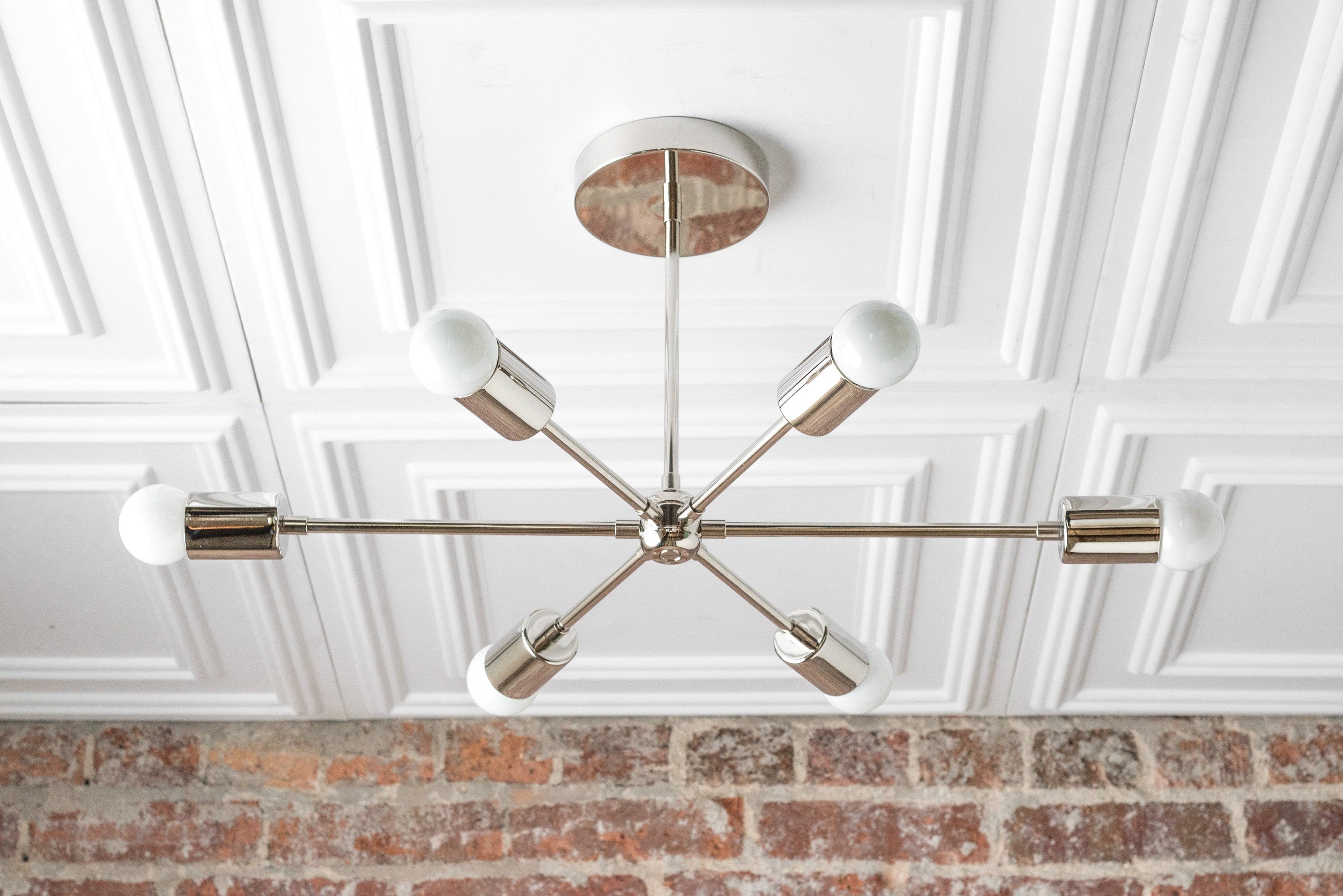Mobilux Line Mid Century Modern Kroonluchter - 6-kops Hangende Plafondlamp HL1674