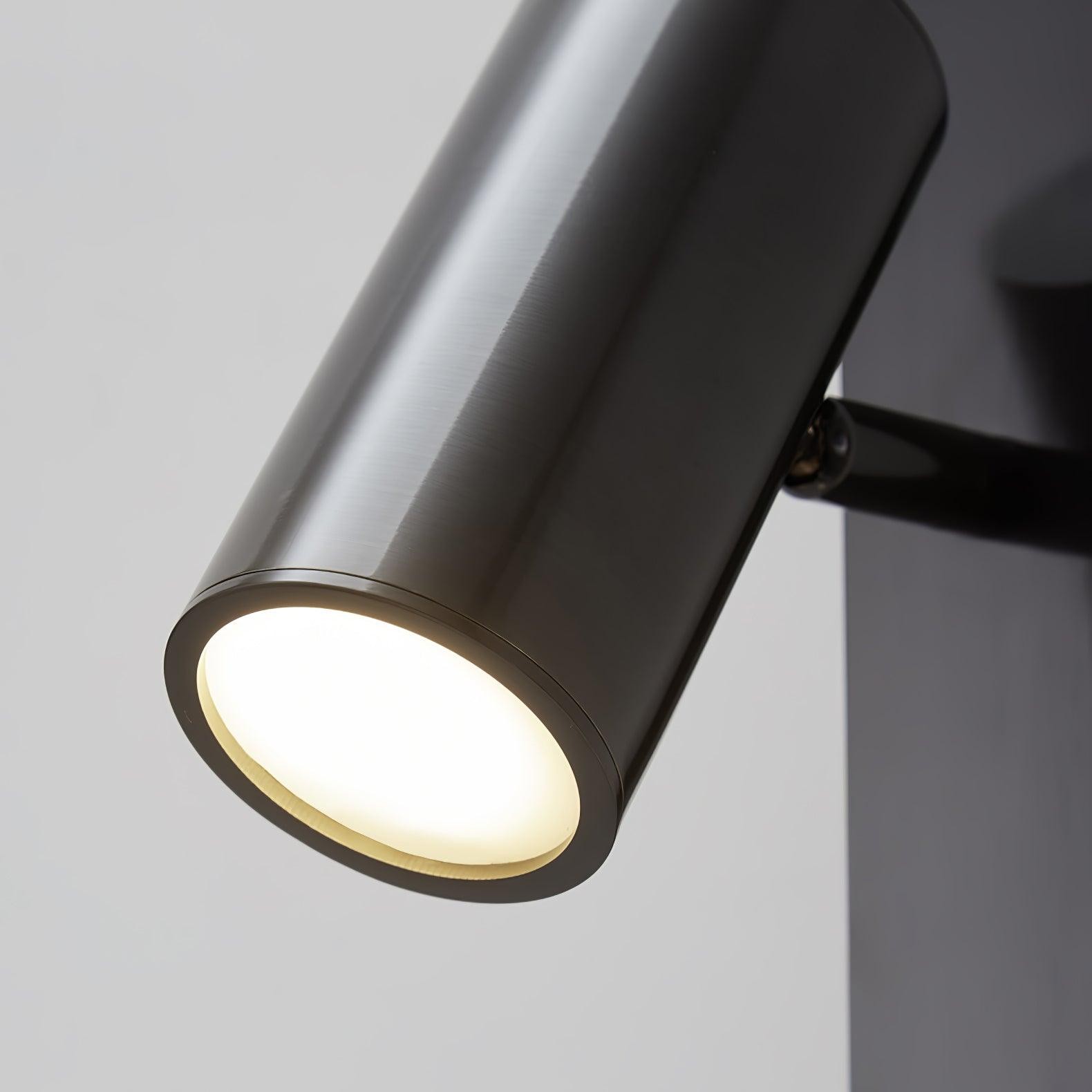 Moderne zwarte lineaire wandlamp met lange arm HL1123