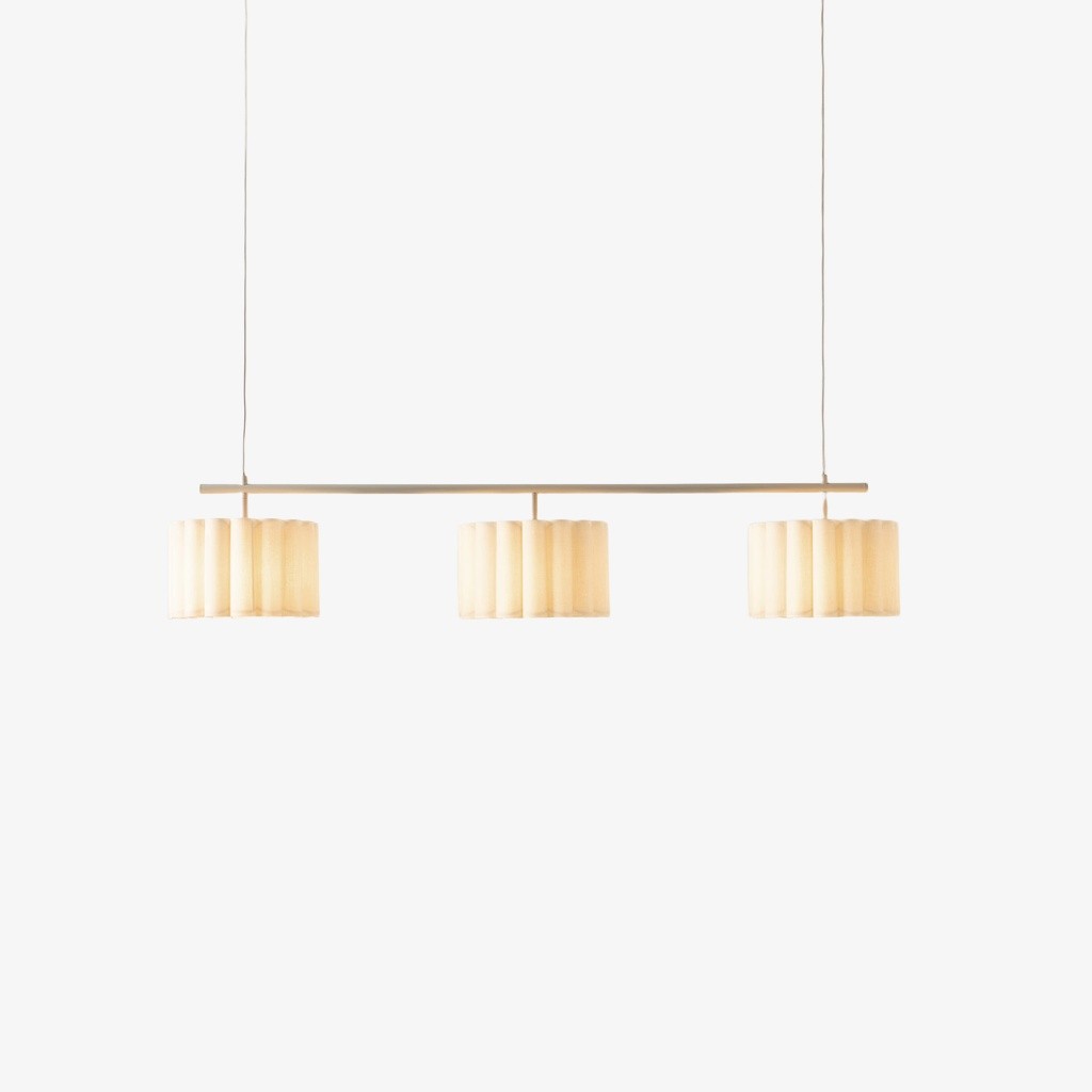 Velura Lineaire Hanglamp - Natuurlijke Linnen Kap voor een Warme Sfeer HL2271