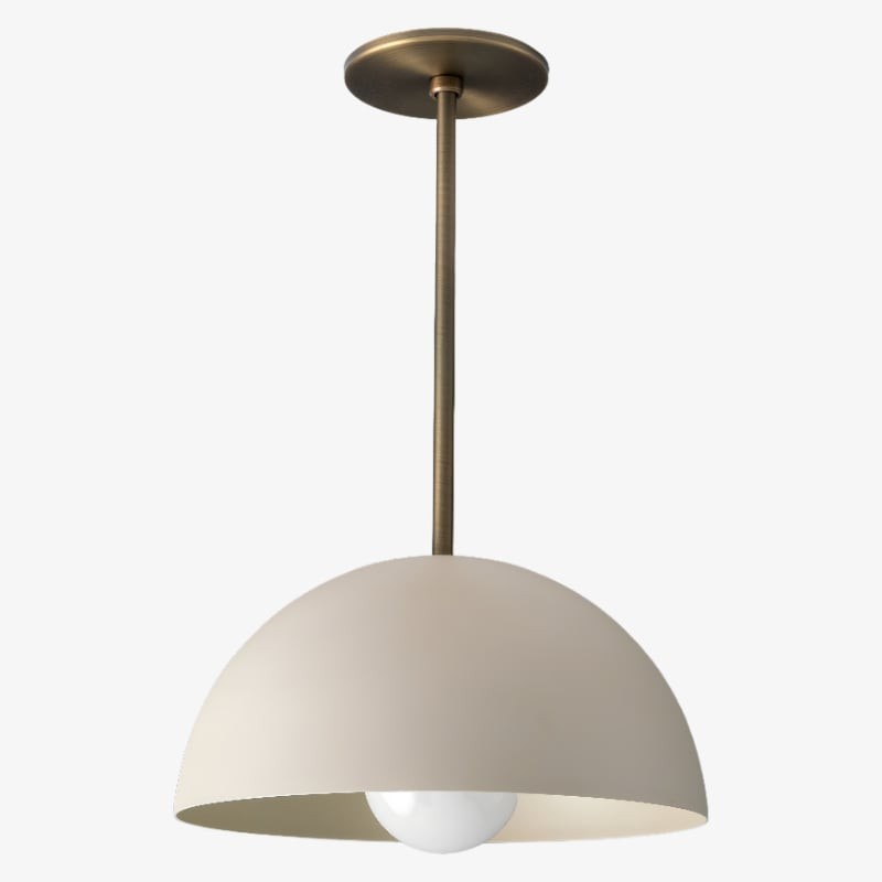 Metio Dome Neutral Dome Hanglamp - Moderne Metalen Accentverlichting HL1743
