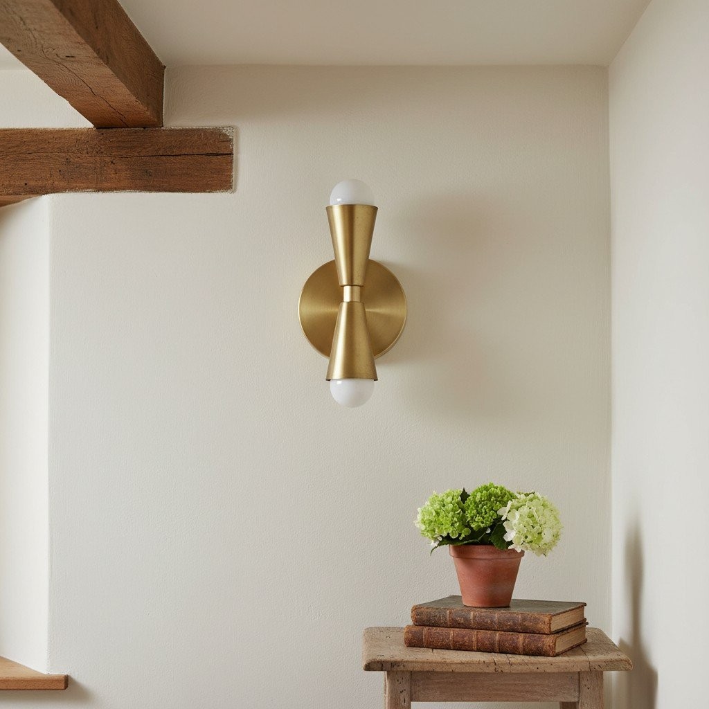 Pyralis Cone Linear Statement Wandlamp - Moderne Tweelichts Armatuur HL1696