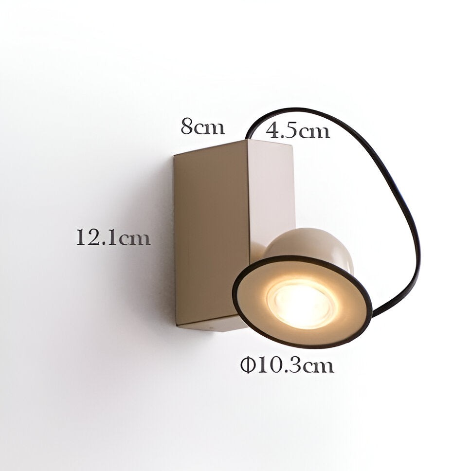 Retro-stijl minibox magnetische wandlamp HL1310