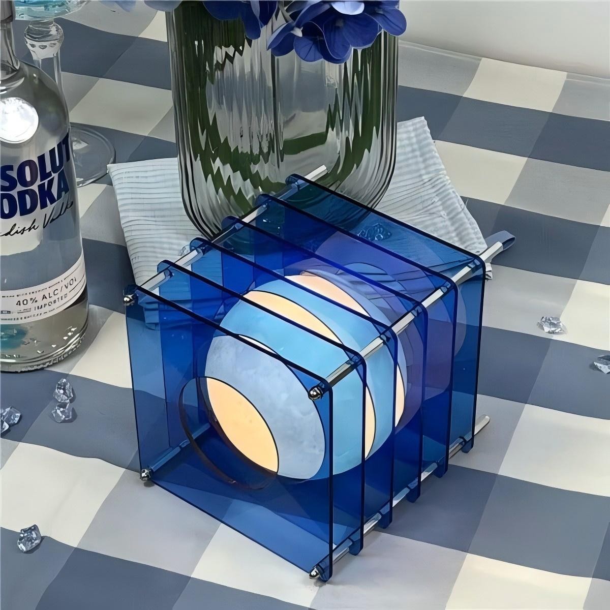 Maanvormige geometrische kubus tafellamp - Sfeervolle lichtbol HL1831
