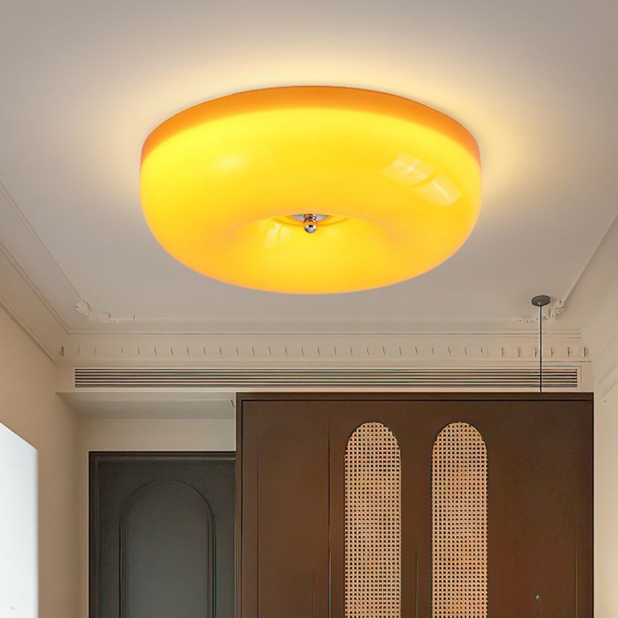 Art Deco Crème Pudding Plafondlamp HL203