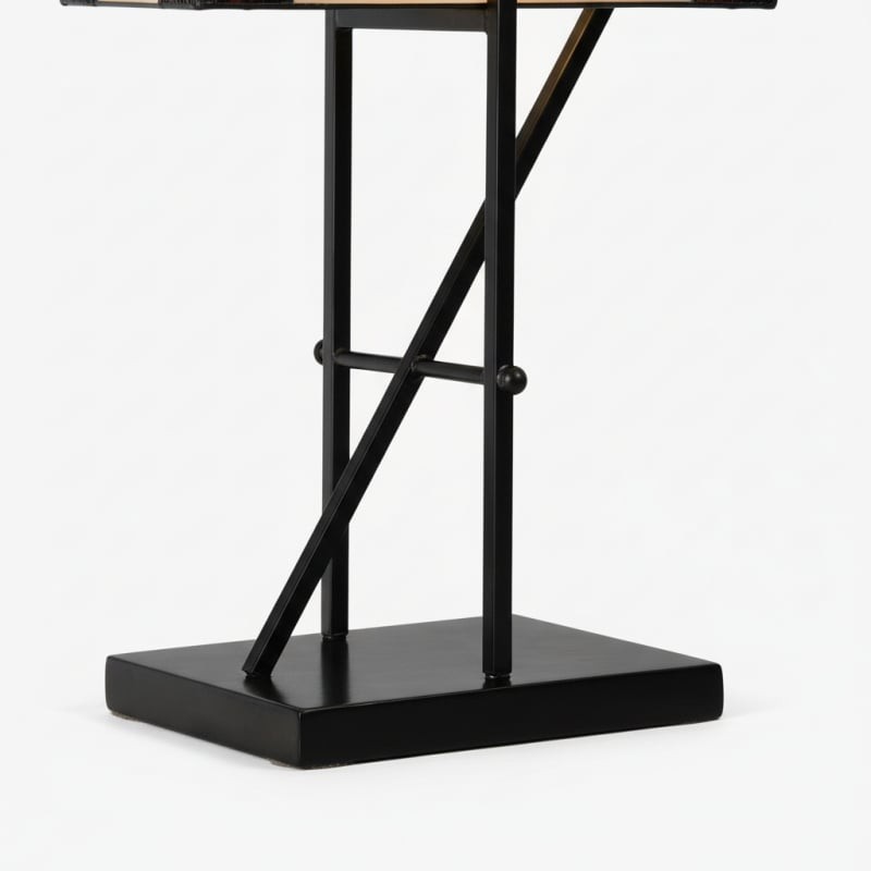 TF Manchester Tafellamp - Vintage-geïnspireerde tafellamp met glas-in-lood voor leeshoek of slaapkamer HL2092