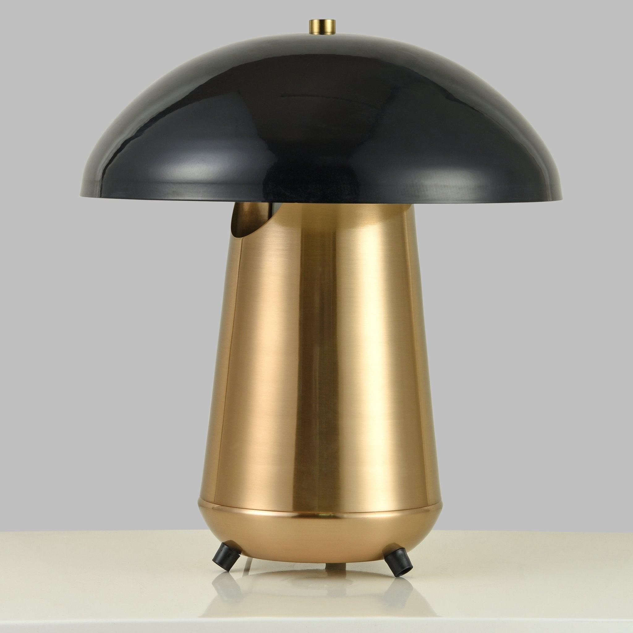 Metalen bedekte paddestoel holle tafellamp HL656