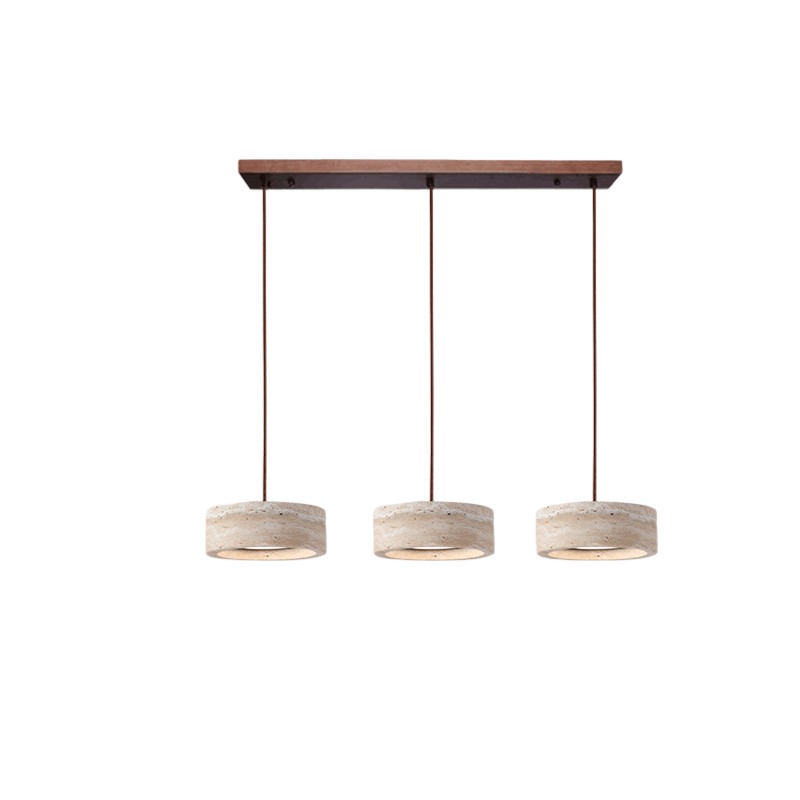 Hanglamp HL3487 in Wabi Sabi-stijl met travertijnsteen