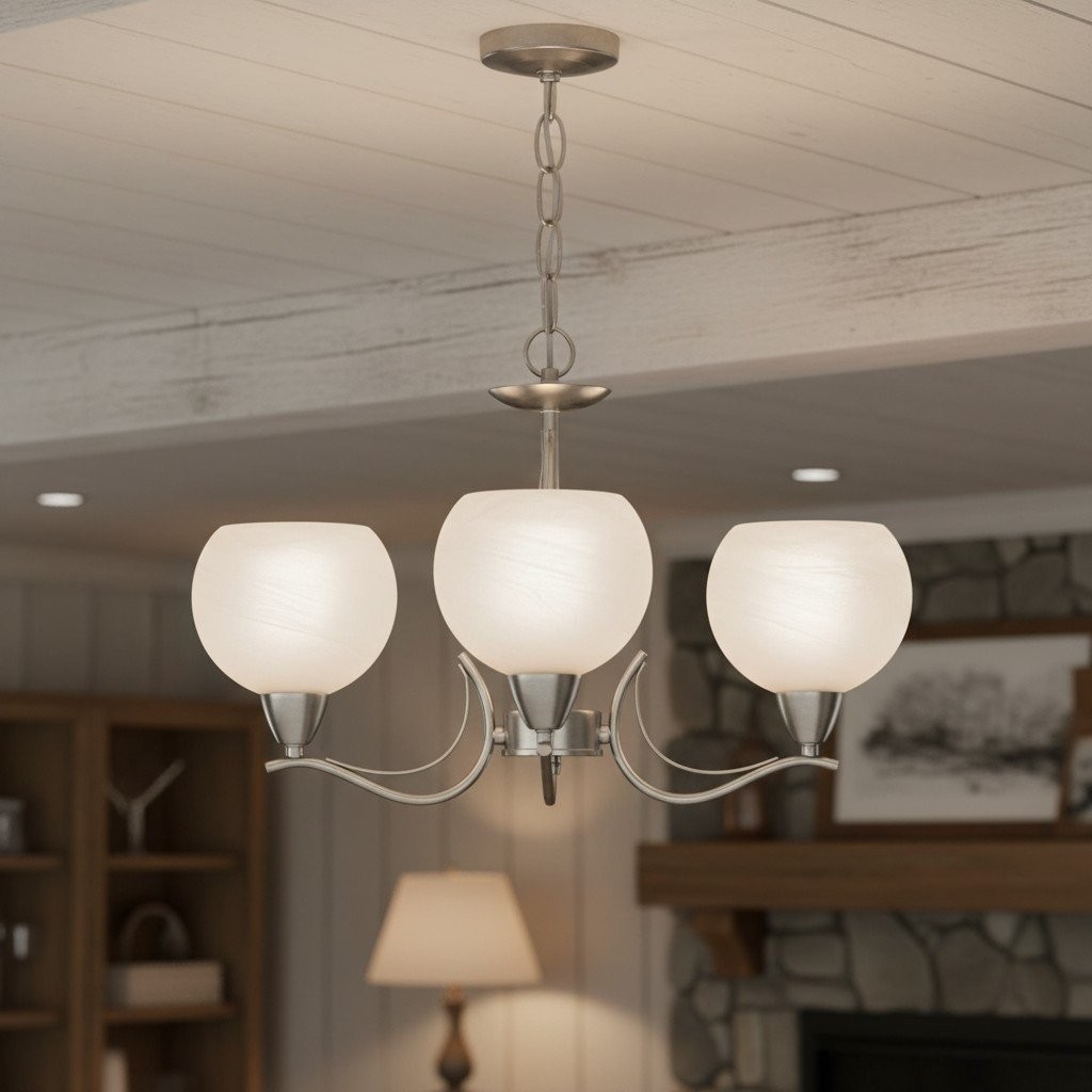 Armicora Antieke Kroonluchter met Meerdere Lampen - Elegante Metalen Afwerking voor Eetkamers of Woonkamers HL2135