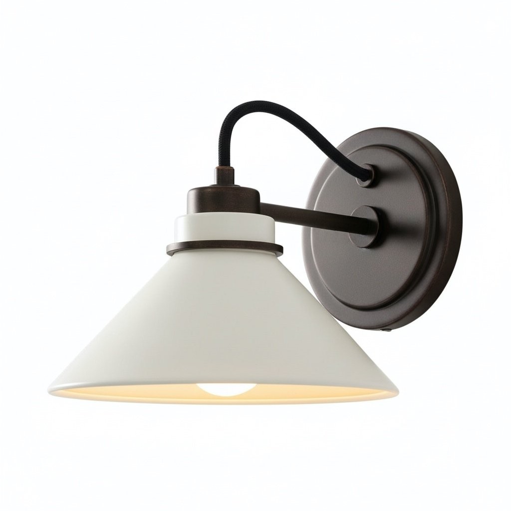 Aurenza Sconce – Landelijke wandlamp met metalen accenten voor gezellige ruimtes HL1648