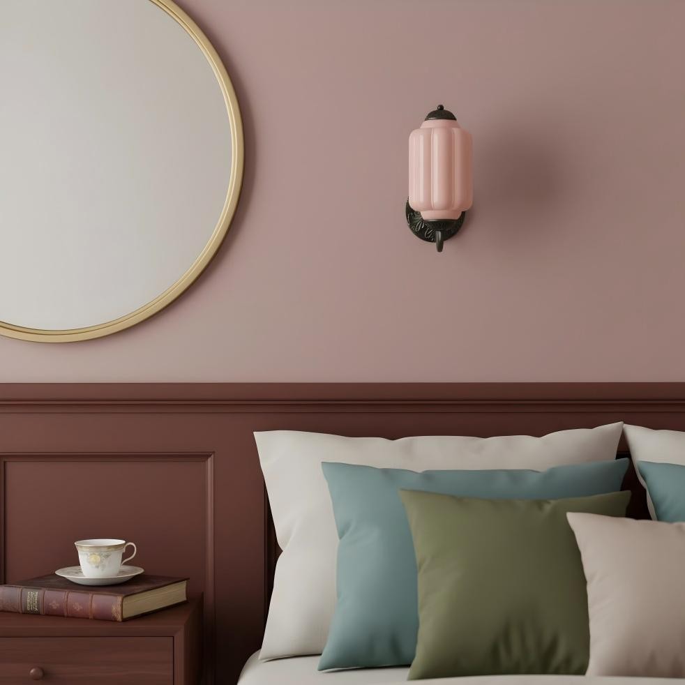 Vintage Melkglas Eloise Kandelaar Wandlamp HL844
