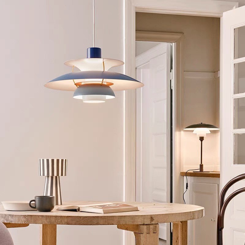 Deense Multilayer Metalen Hanglamp HL38