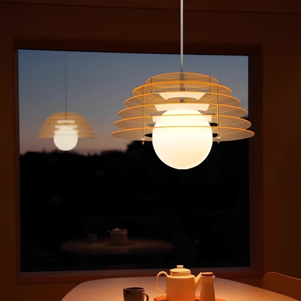 Sunrise Hanglamp - Acryl Bauhaus-Ontwerp Voor Sfeervolle Gloed HL1044