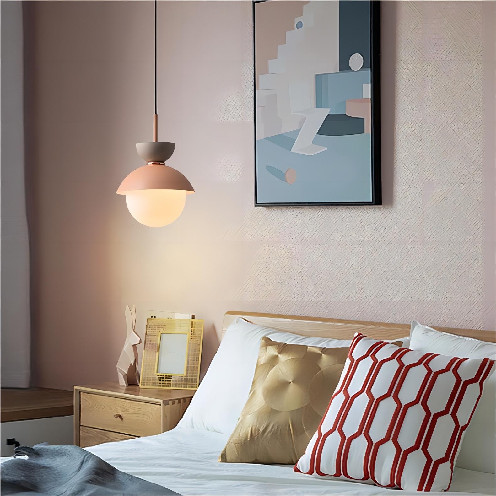 Noordse Aluminium Macaroon Bal Vorm Slaapkamer Hanglamp HL87