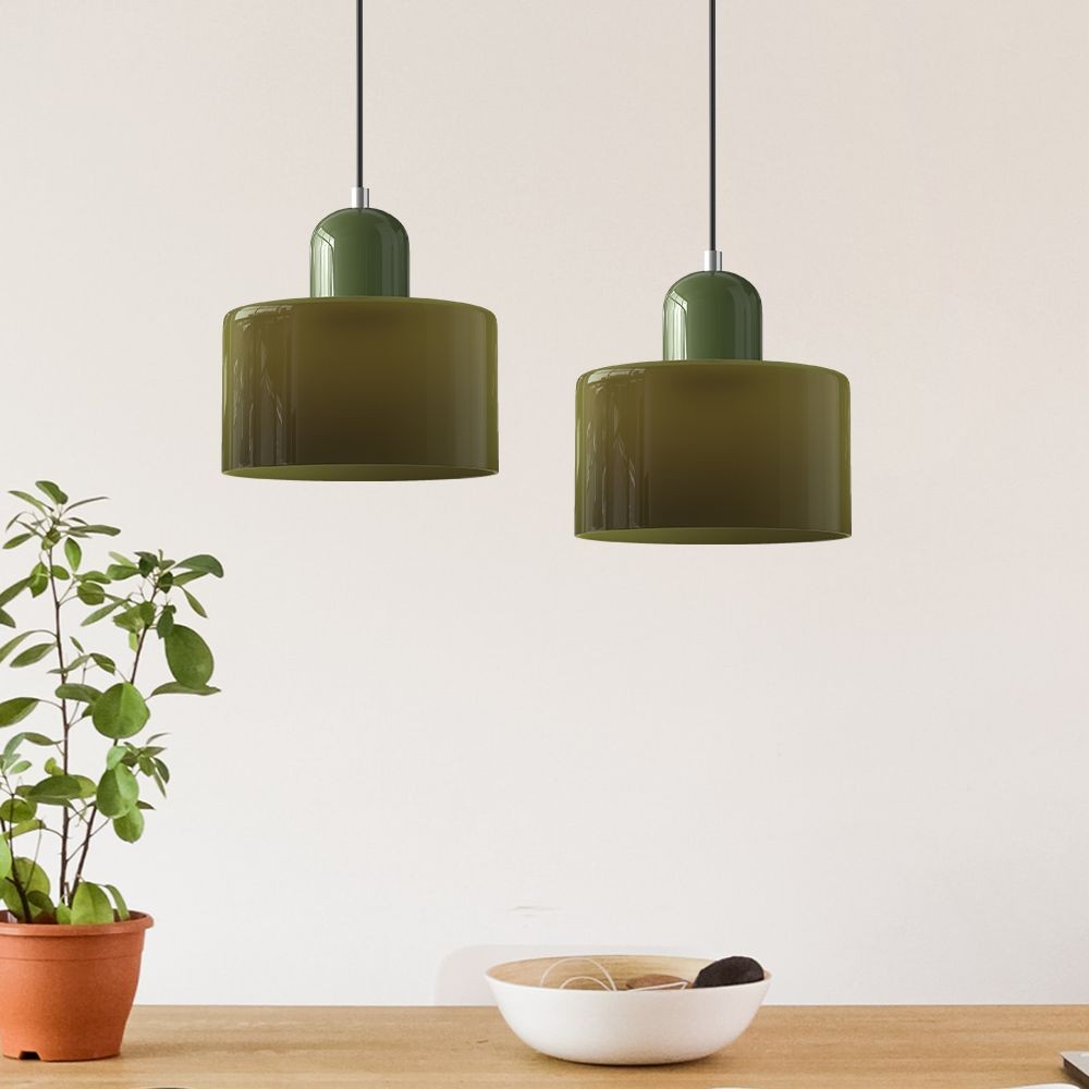 Kalo Cilinder Hanglamp - Glazen Lamp in Scandinavische Stijl voor Eet en Slaapkamer HL107