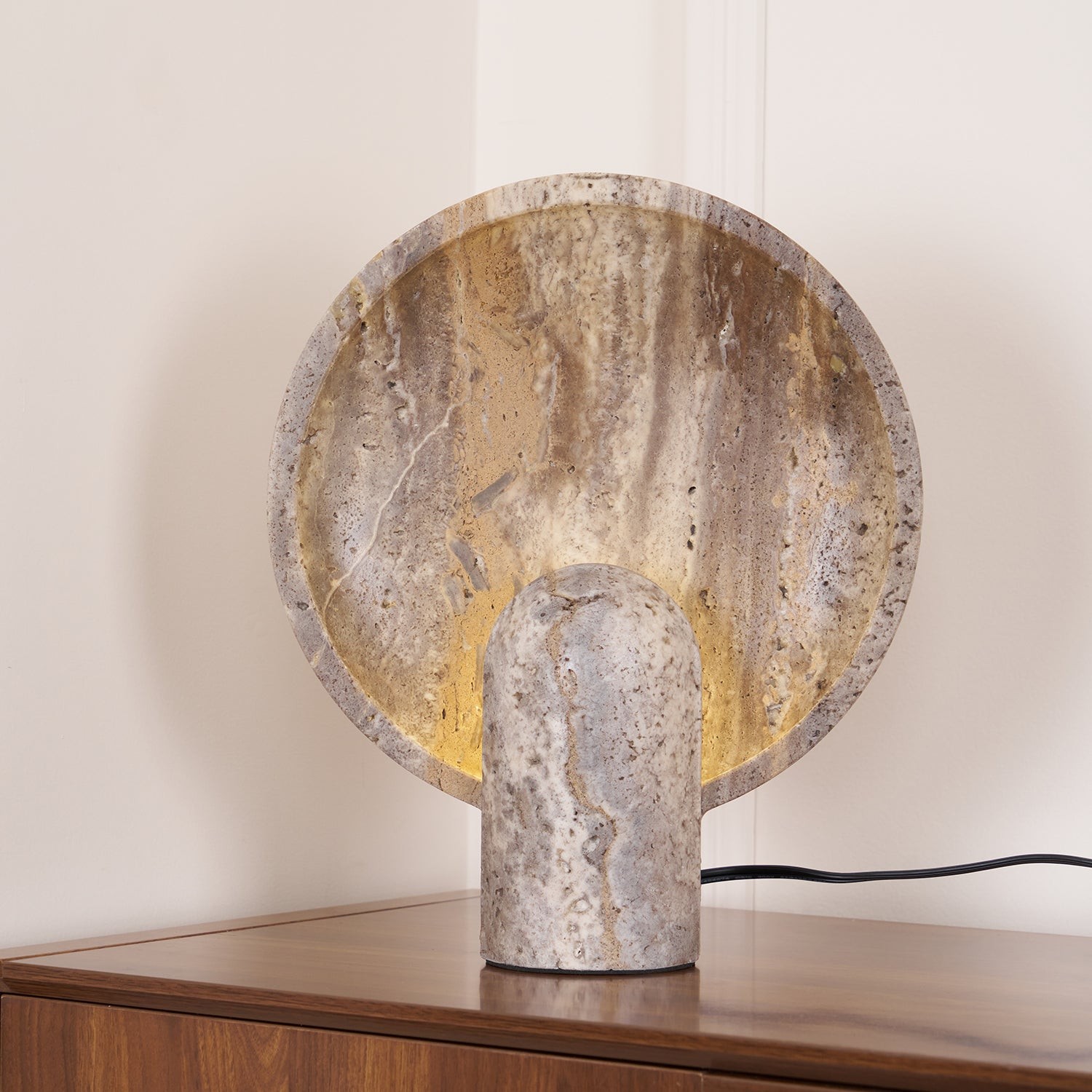 Wabi-sabi stijl Eclipse stenen tafellamp HL985