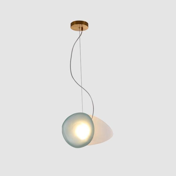 Doorschijnende hanglamp van matglas HL867