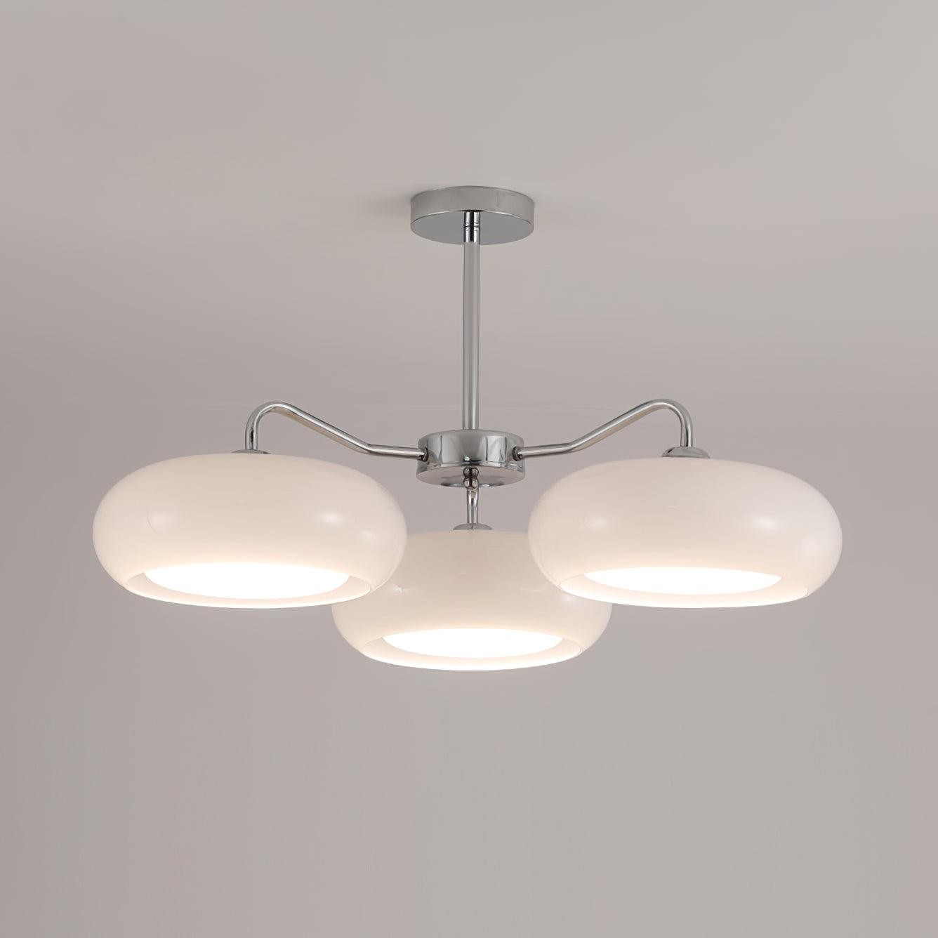 Moderne 3-lichts chromen plafondlamp HL896