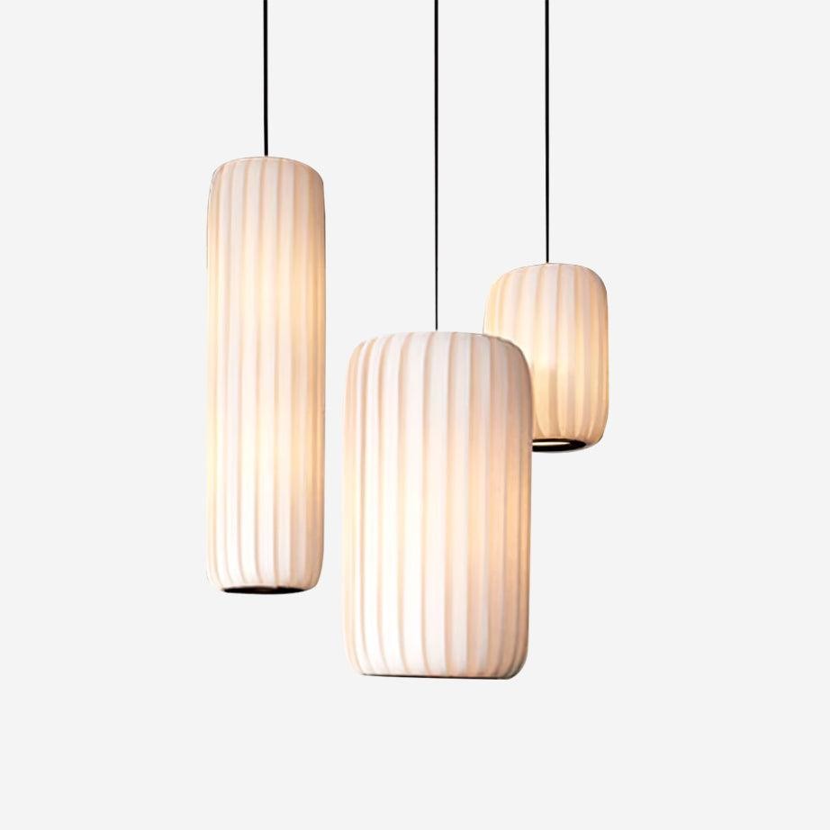 Scandinavische minimalistische stoffen hanglamp HL764