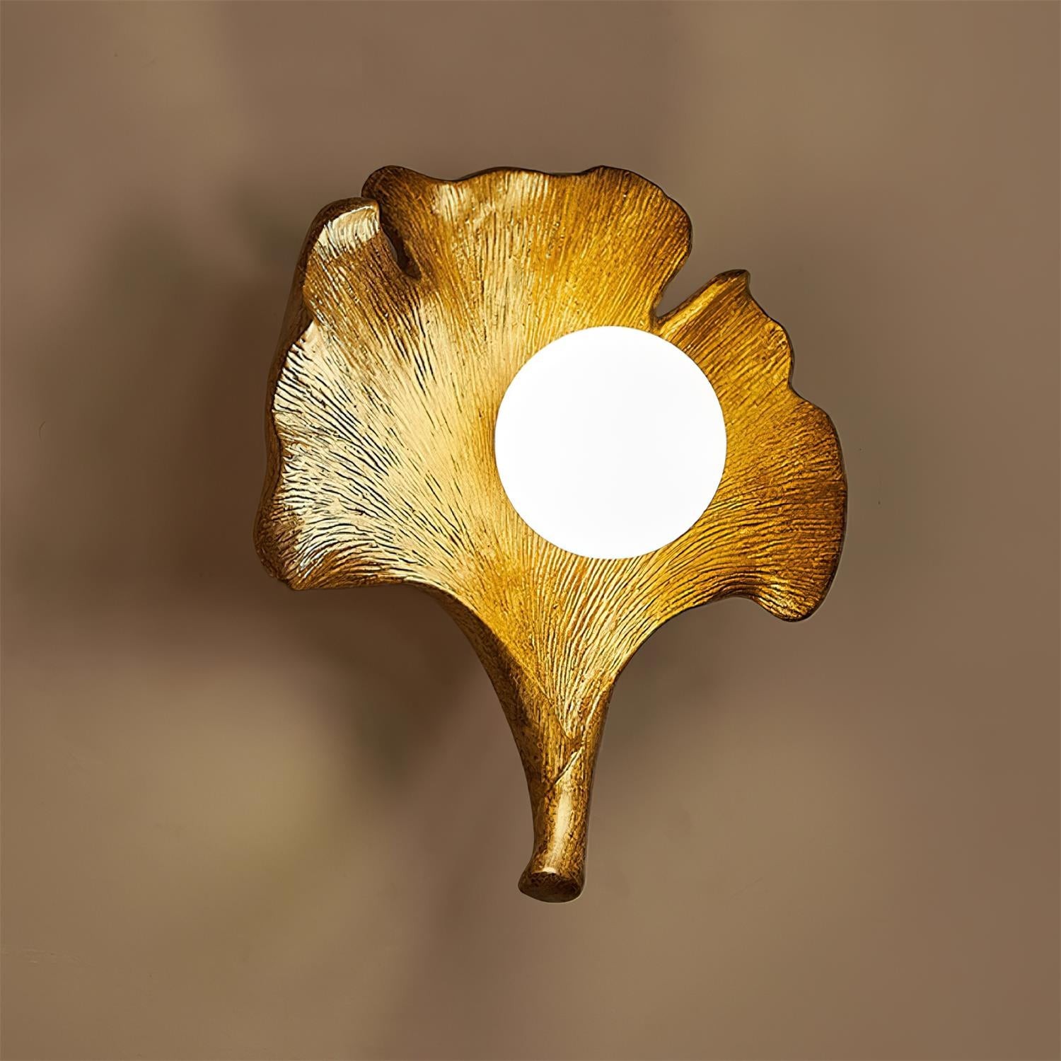 Vintage Ginkgo Blad Hars Wandlamp HL527