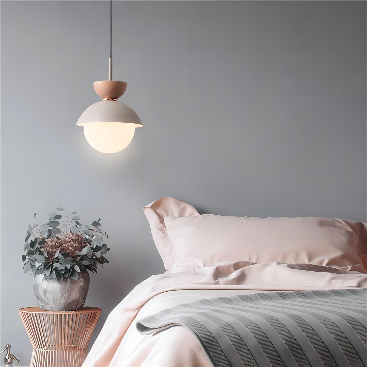 Noordse Aluminium Macaroon Bal Vorm Slaapkamer Hanglamp HL87
