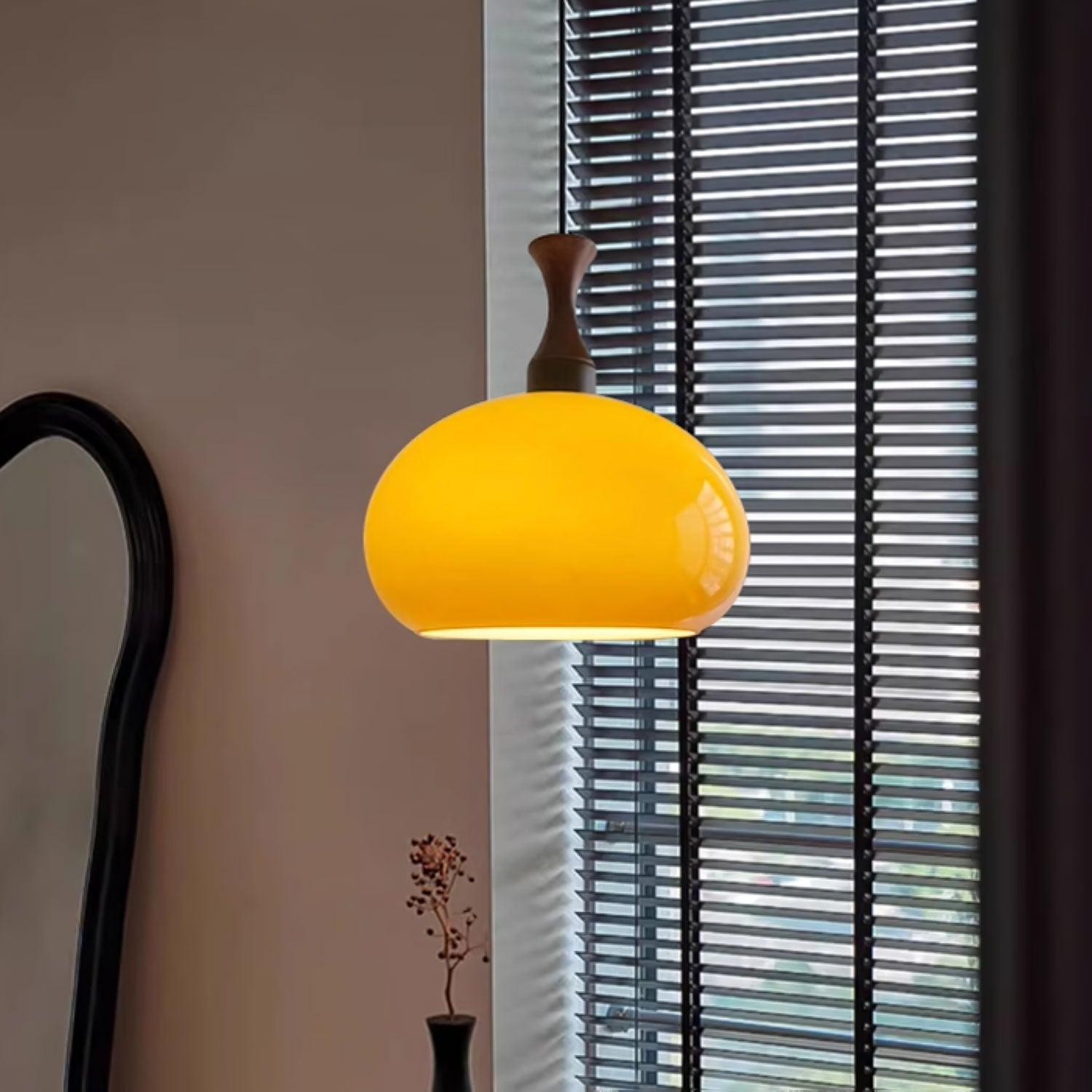 Bolvormige oranje praktische luxe hanglamp HL650