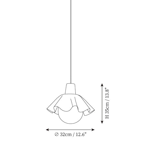 Houten hanglamp met bloemen in Scandinavische stijl HL1246