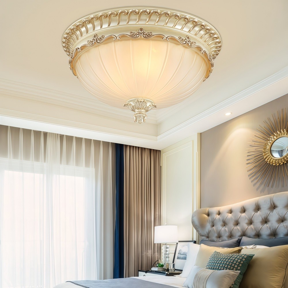 Europese vintage stijl plafondlamp van hars voor slaapkamer HL447