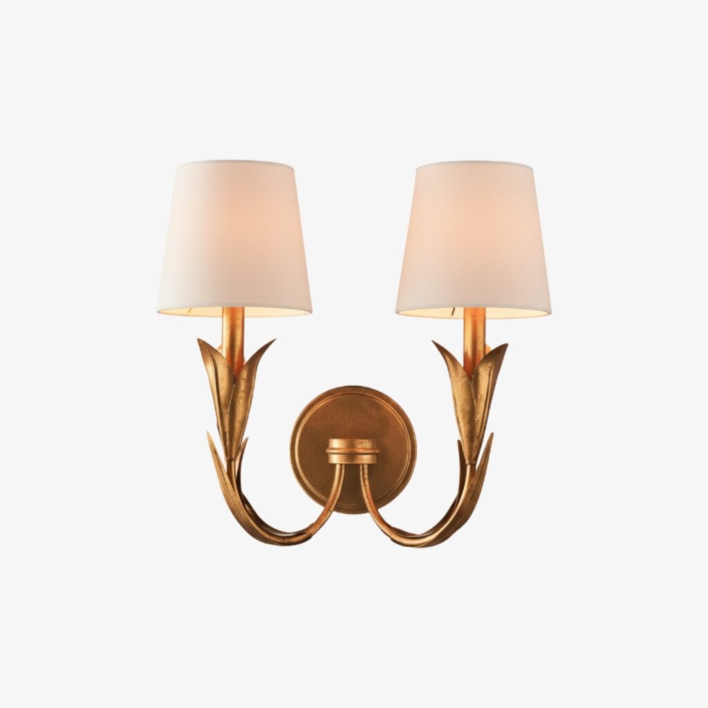 Duova wandlamp - ontwerp met gebogen, rietachtige metalen armen voor slaapkamer, woonkamer of badkamer HL1895