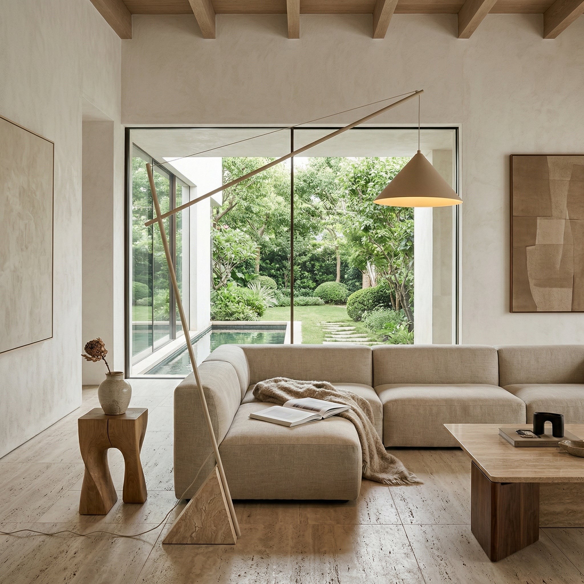 Grande Travertine Vloerlamp HL3259