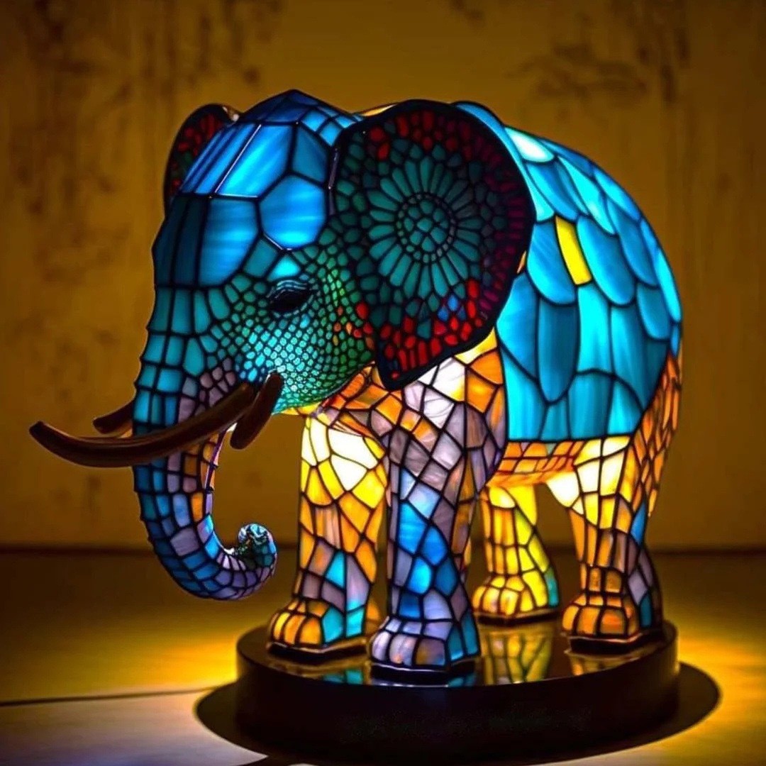 Magisch dierenbeeld Hars Tafellamp HL590